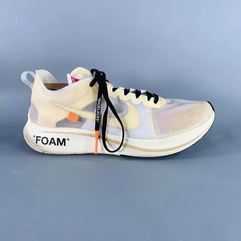 NIKE x OFF-WHITE 2017  11 The Ten White Translucent Synthetic Athletic Sneakers